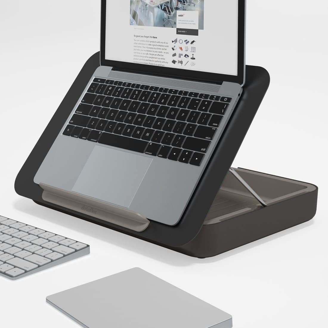 Notebooksteun Ergonomische Toolbox Zwart Dataflex Bento Laptopstandaard DataFlex 