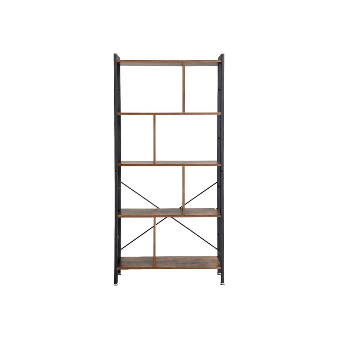 Mazazu -boekenplank met 4 niveaus vrijstaande plank