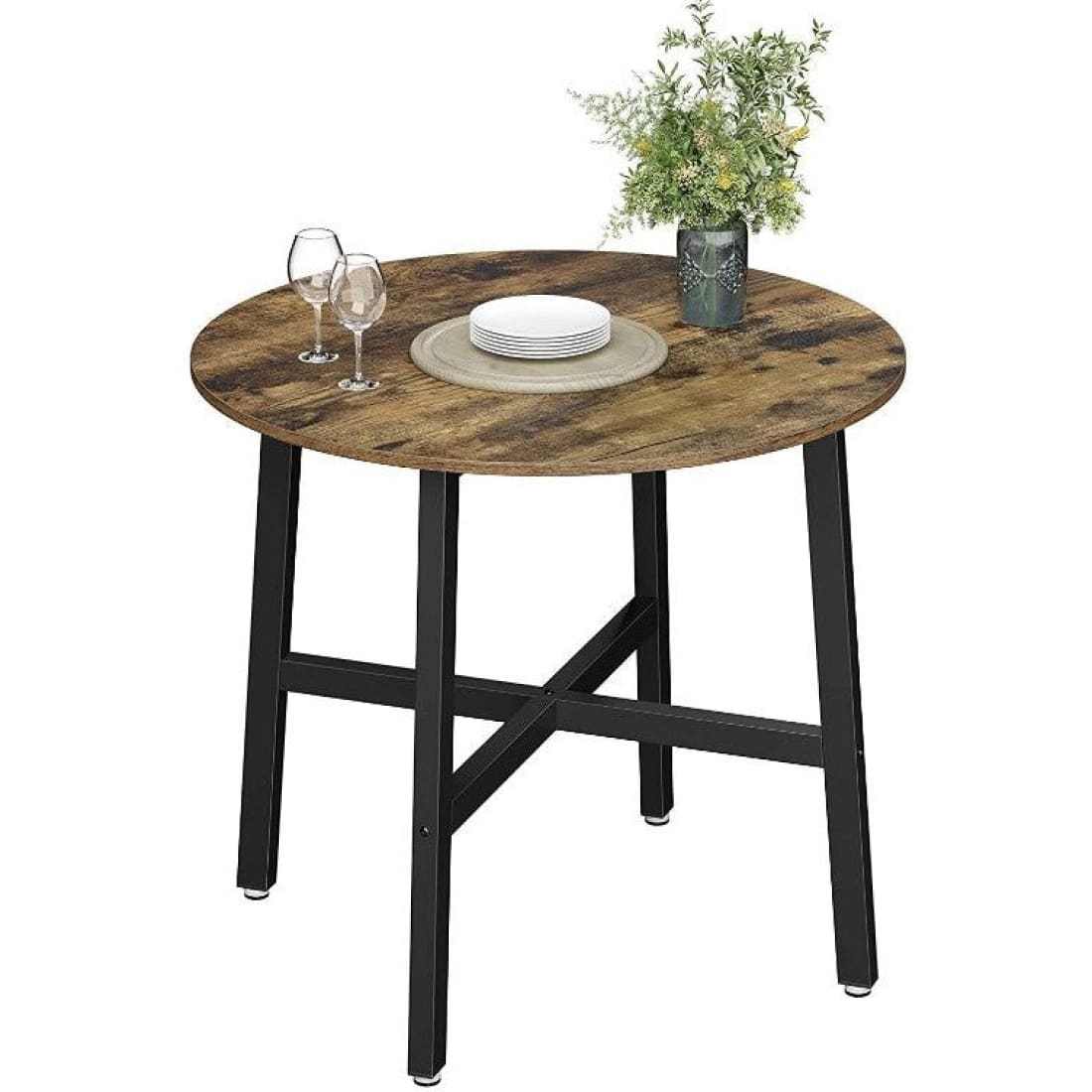 Mazazu - Eettafel klein - Ronde keukentafel - Industrieel -
