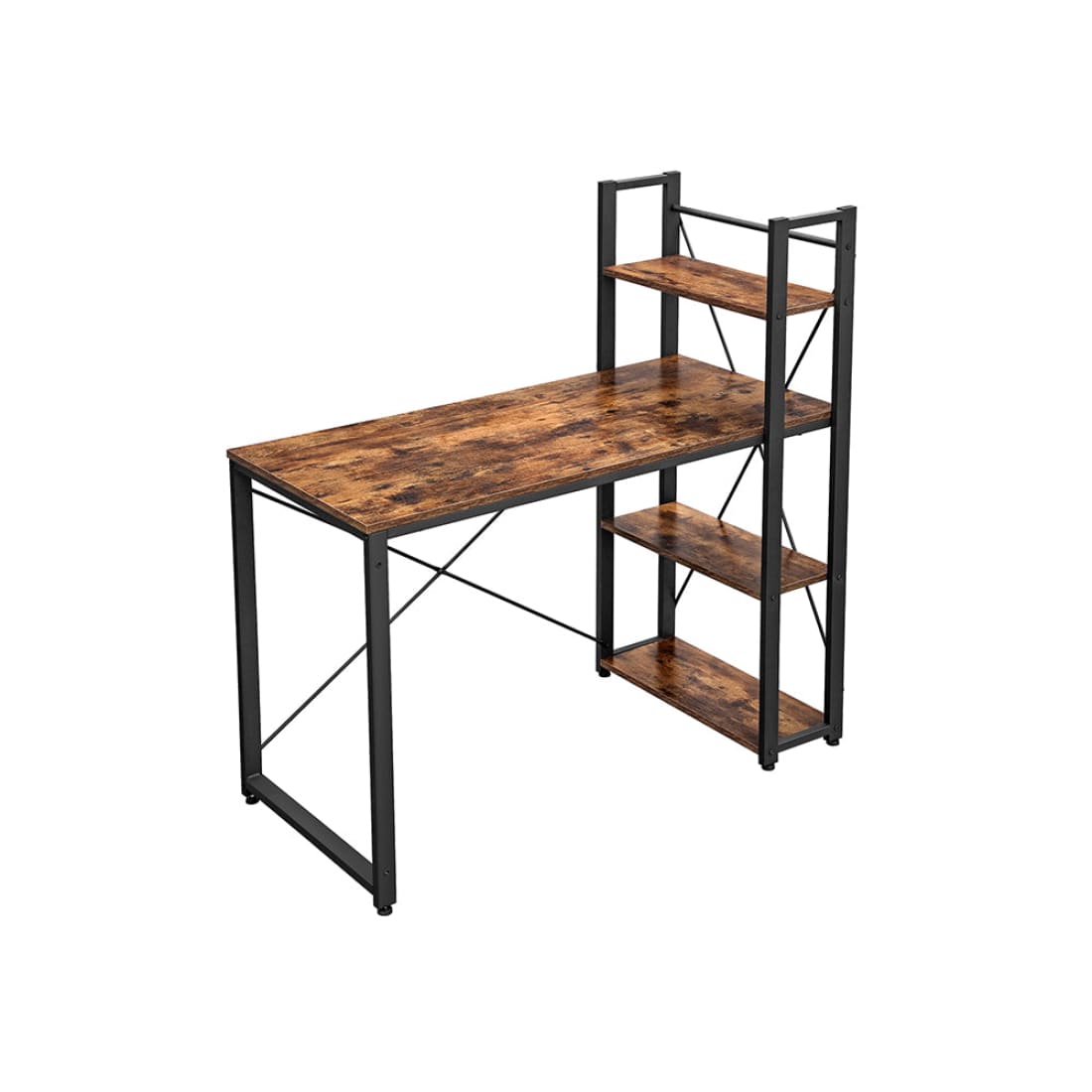 Mazuza - Bureau - Computertafel met planken - Thuiskantoor -