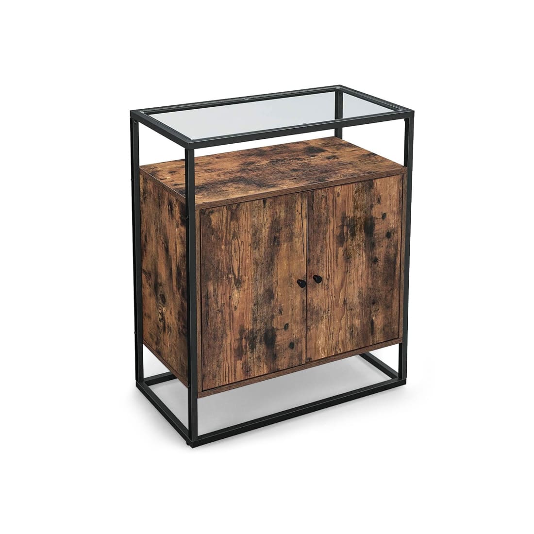 Mazuza - Dressoir kast - Opbergkast met deuren - Bruin -
