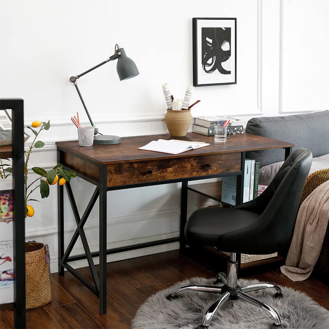 Mazuza - Laptoptafel - Computerbureau - Industrieel -