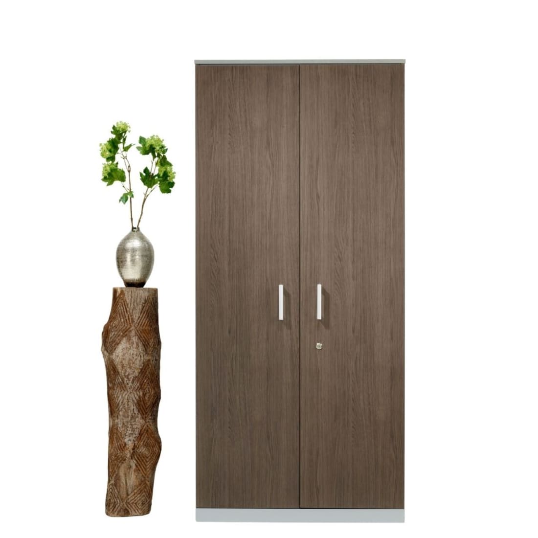 Modulaire Draaideurkast Antraciet Eiken 200 x 90 cm - 
