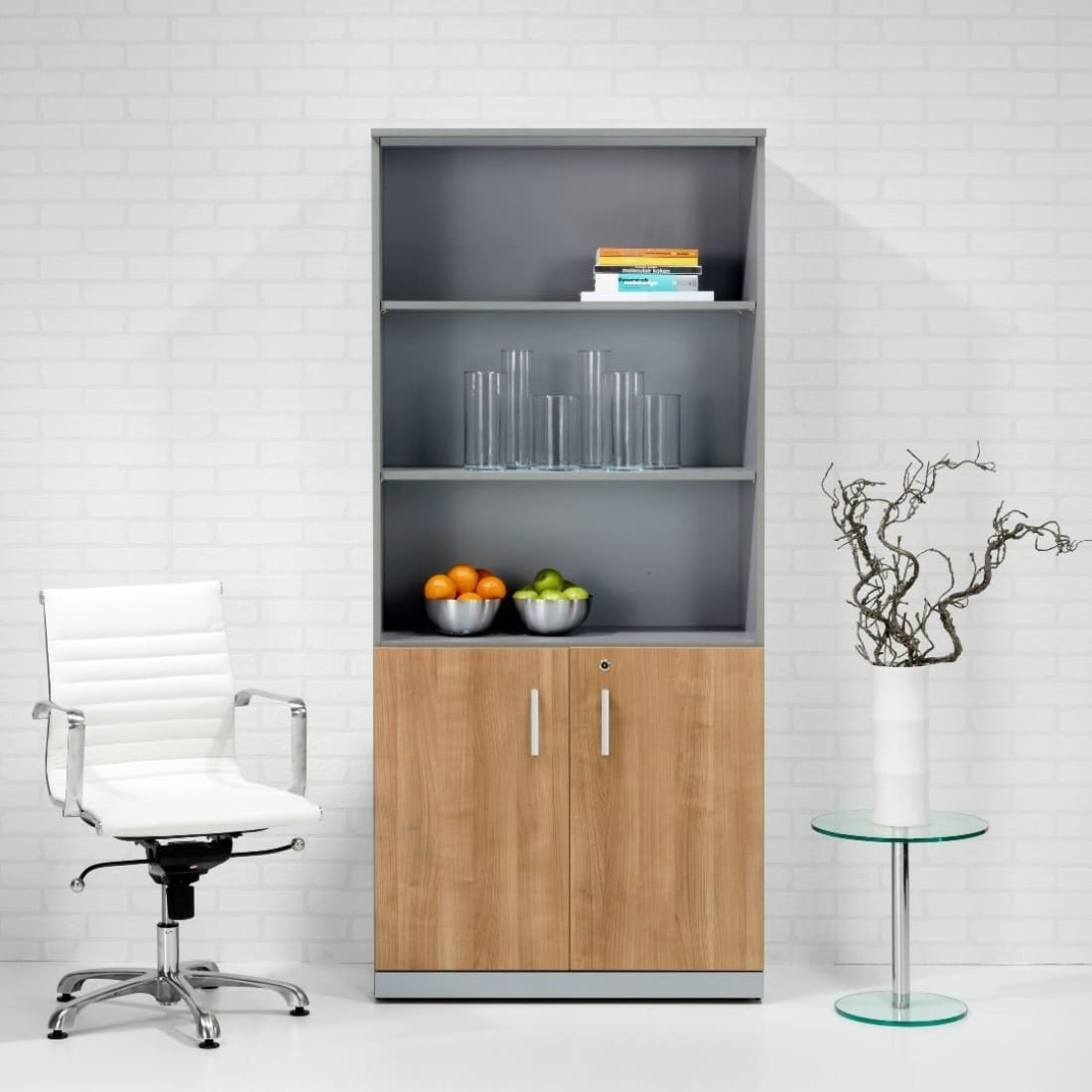 Modulaire Draaideurkast Half Open Havanna 200 x 90 cm - 