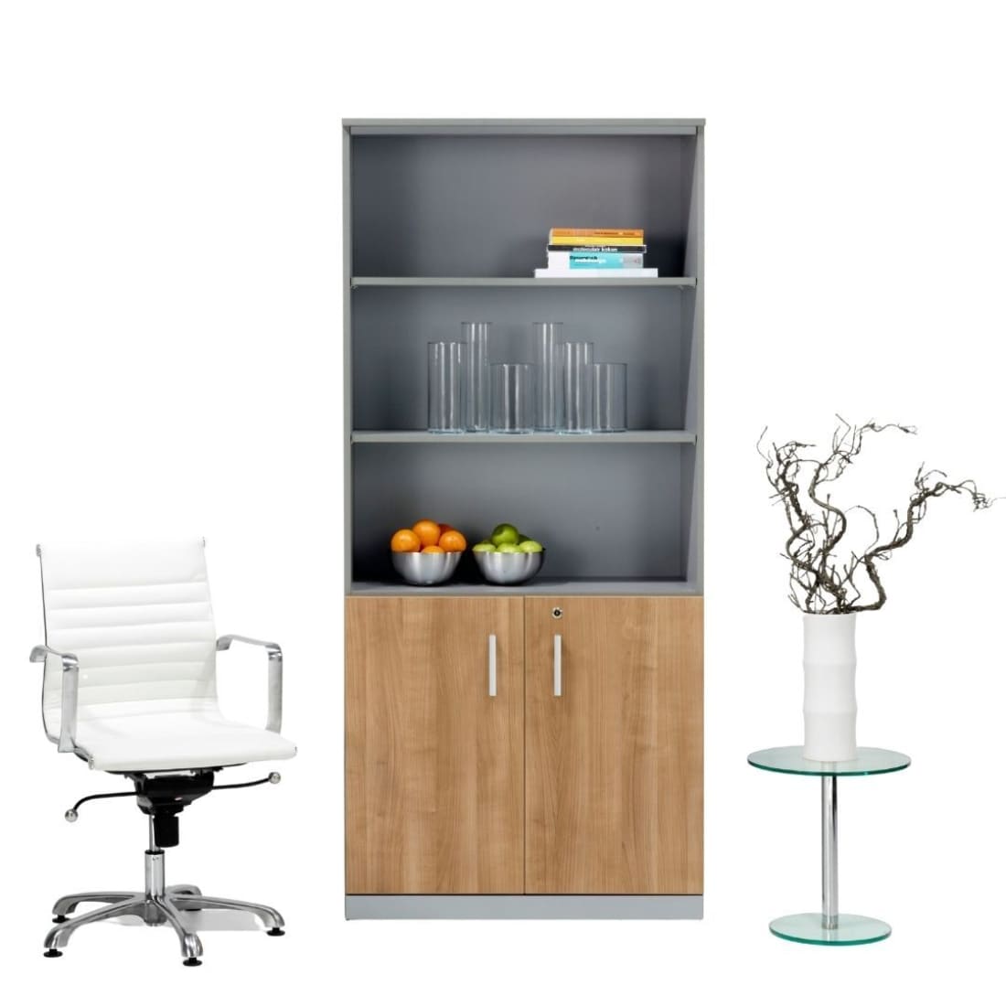 Modulaire Draaideurkast Half Open Havanna 200 x 90 cm - 