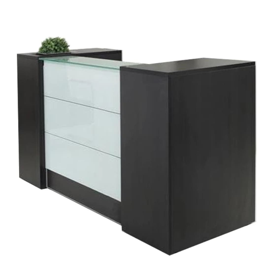 Ontvangstbalie Manage IT 188 cm - Donker Eiken - Receptie 