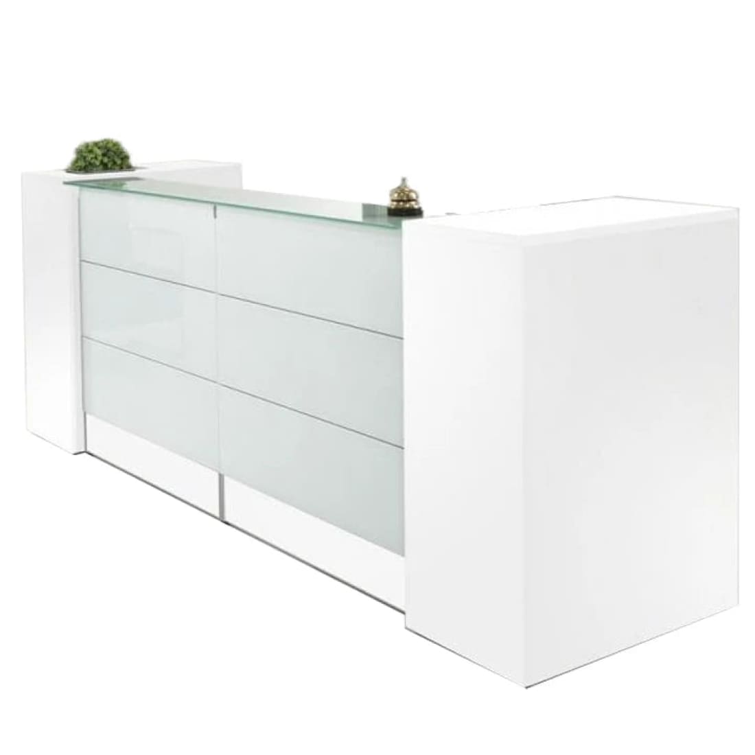 Ontvangstbalie Manage IT 288 cm - Wit - Receptie Balies
