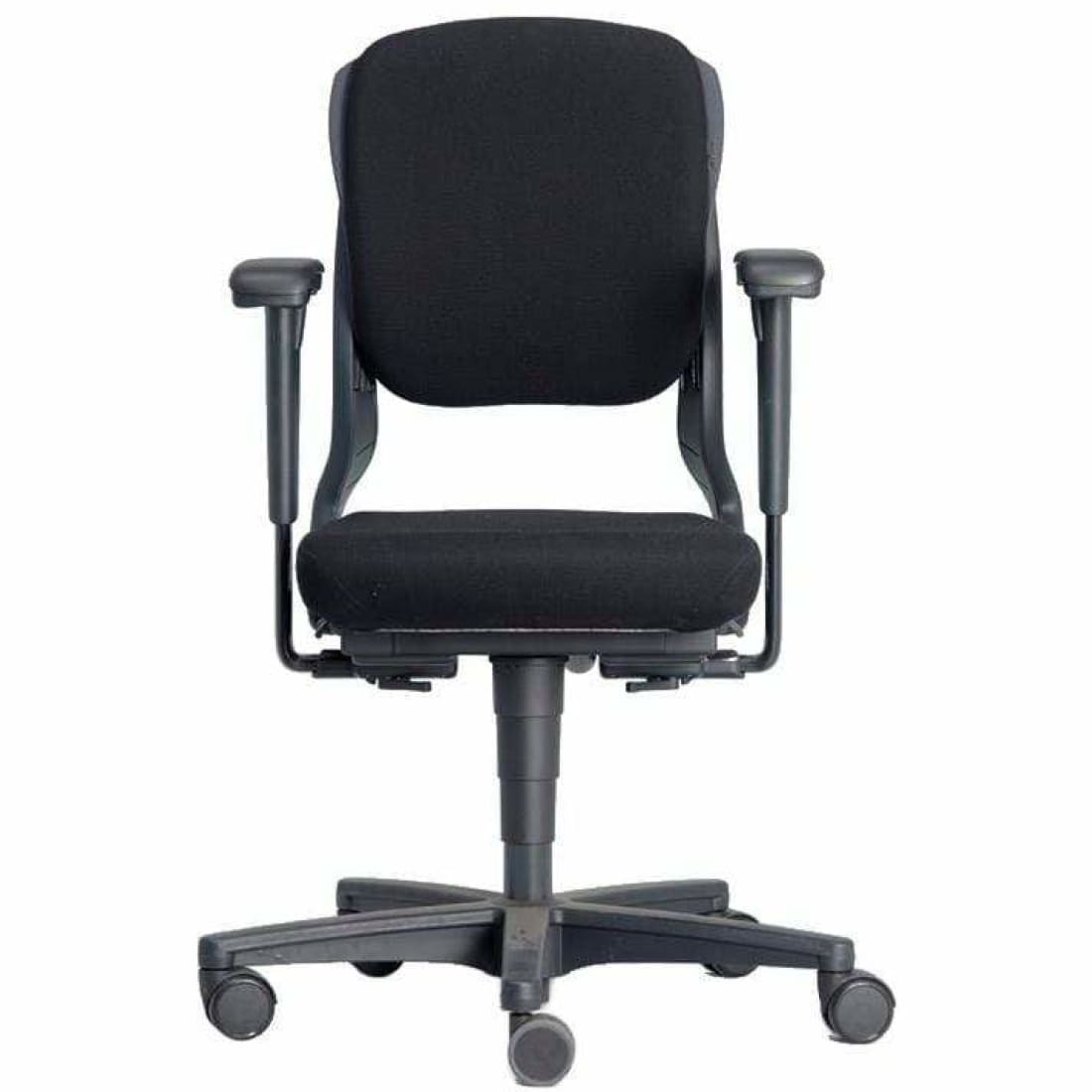 Bureaustoel Refurbished Ergonomisch Design Ahrend "Lage Rug" bureaustoel Woonliving Zwart 