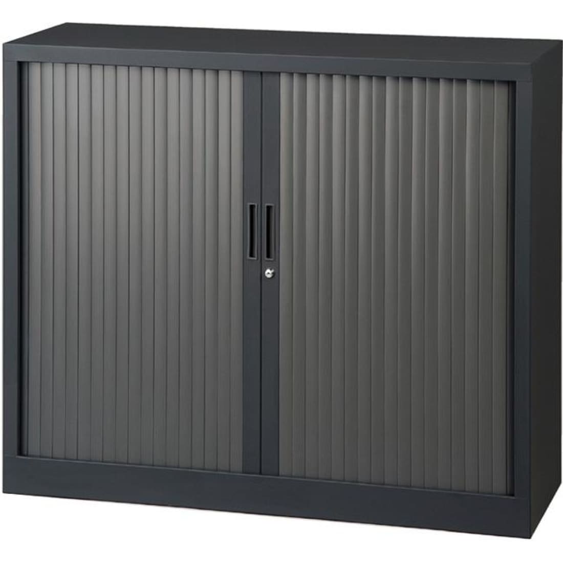 Roldeurkast New York Zwart - 105x120x43cm - incl. 2