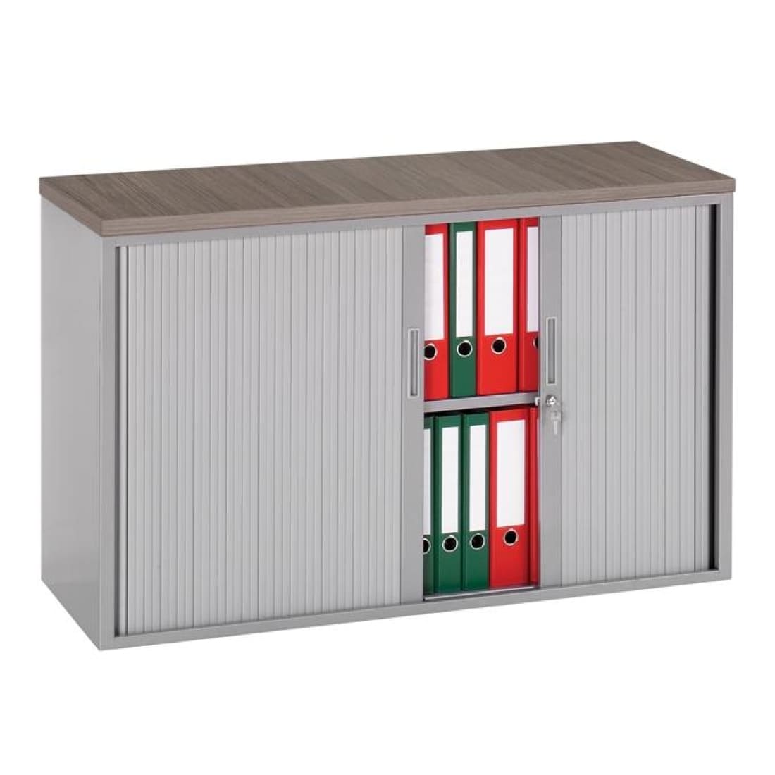 Roldeurkast New York Zwart - 72x120x43cm - incl. 1 legbord -