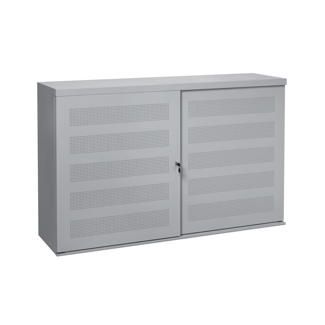 Schuifdeurkast Jaarbeurs 100 x 160 cm - Aluminium met perfo 