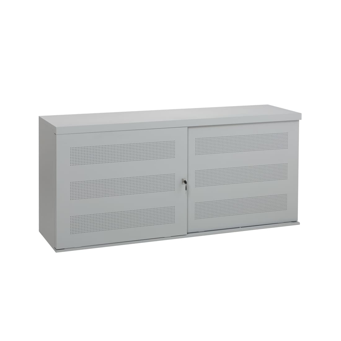Schuifdeurkast Jaarbeurs 72,5 x 160 cm - Aluminium met perfo