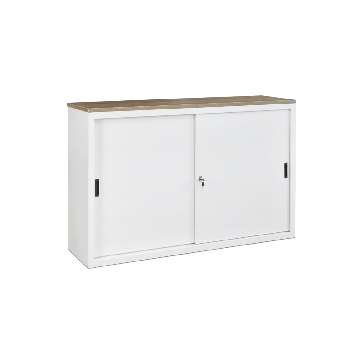 Schuifdeurkast Projectas 72,5 x 160 cm - Wit Topblad Robson 