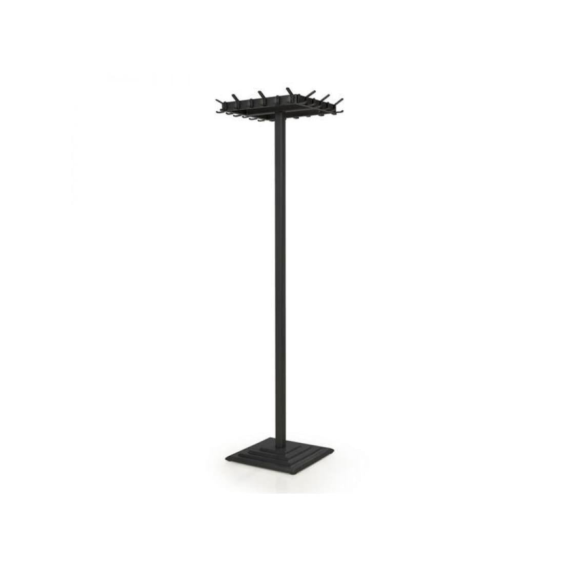 Staande vierkante kapstok Martijn - 175x40x40cm met 24 haken