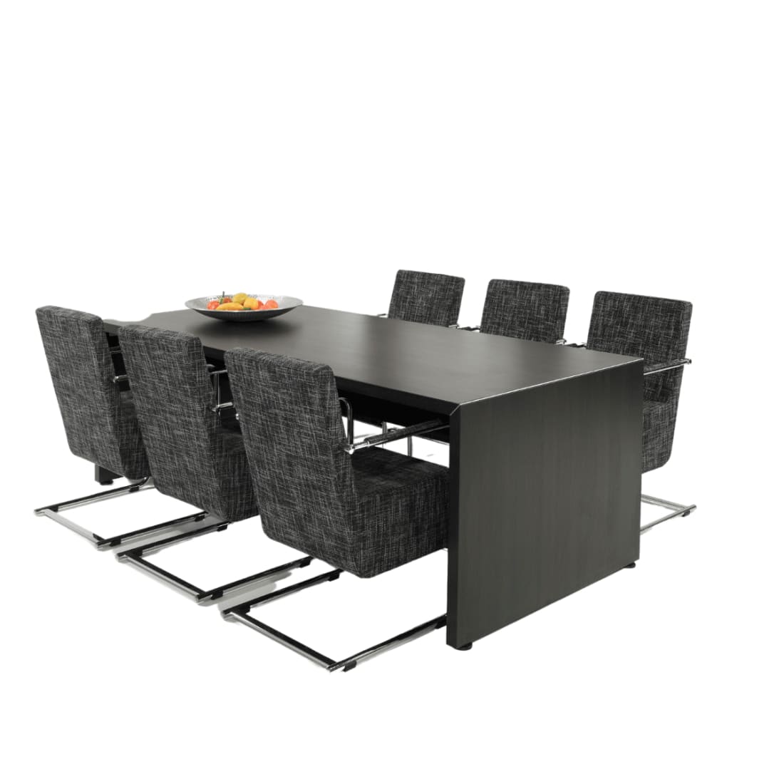 Vergadertafel Manage-IT Donker Eiken 6 Personen 220x100cm - 