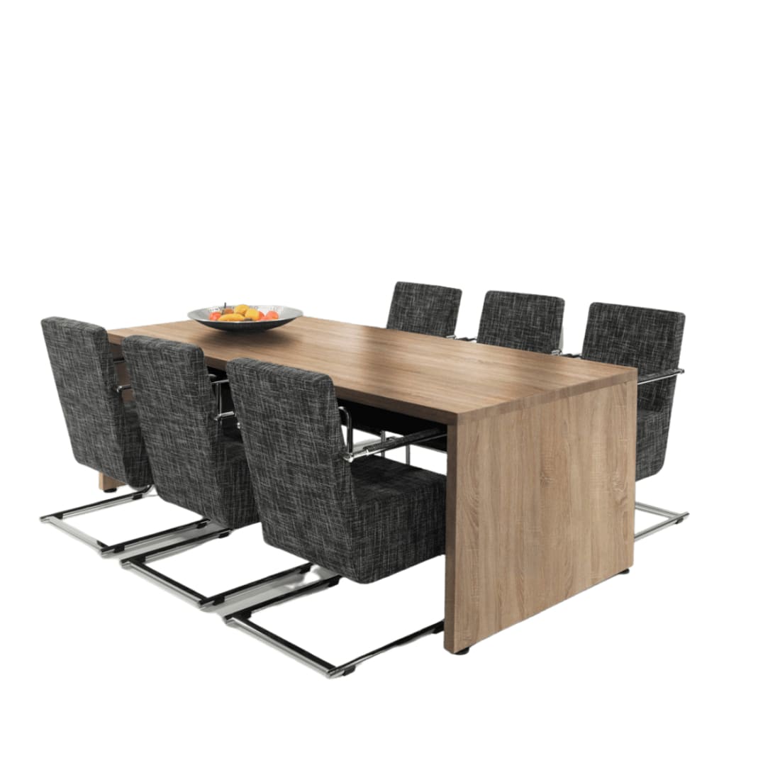 Vergadertafel Manage-IT Robson Eiken 6 Personen 220x100cm - 