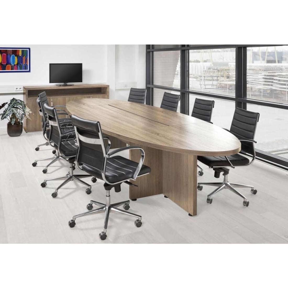 Vergadertafel Manager-It Eclipse Ovale Robson Eiken 