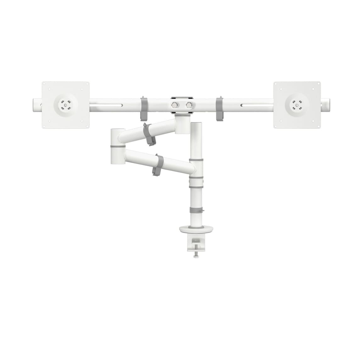 Viewgo monitorarm met 2 armen - Desko wit BS EN ISO 9241 Monitorarm DataFlex 