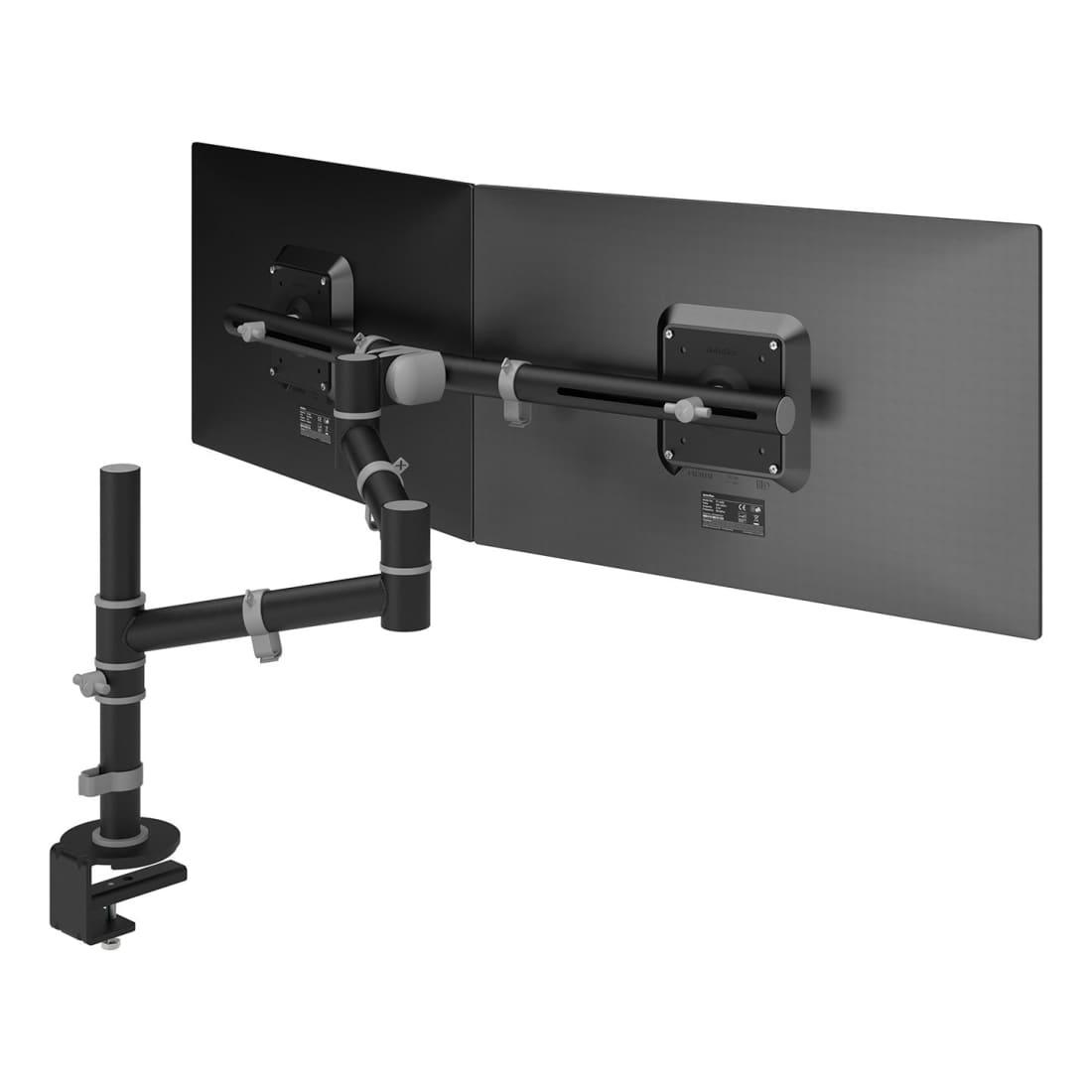 Viewgo monitorarm met 2 armen - Desko Zwart BS EN ISO 9241 Monitorarm DataFlex 